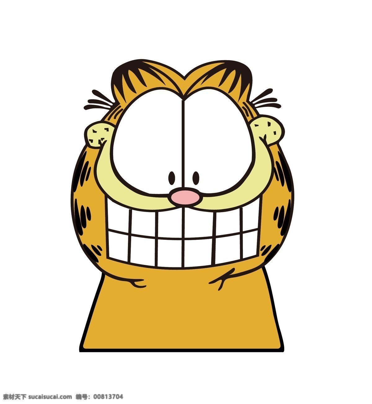 卡通 加菲猫 矢量 呲牙 平面设计 动漫动画 动漫人物