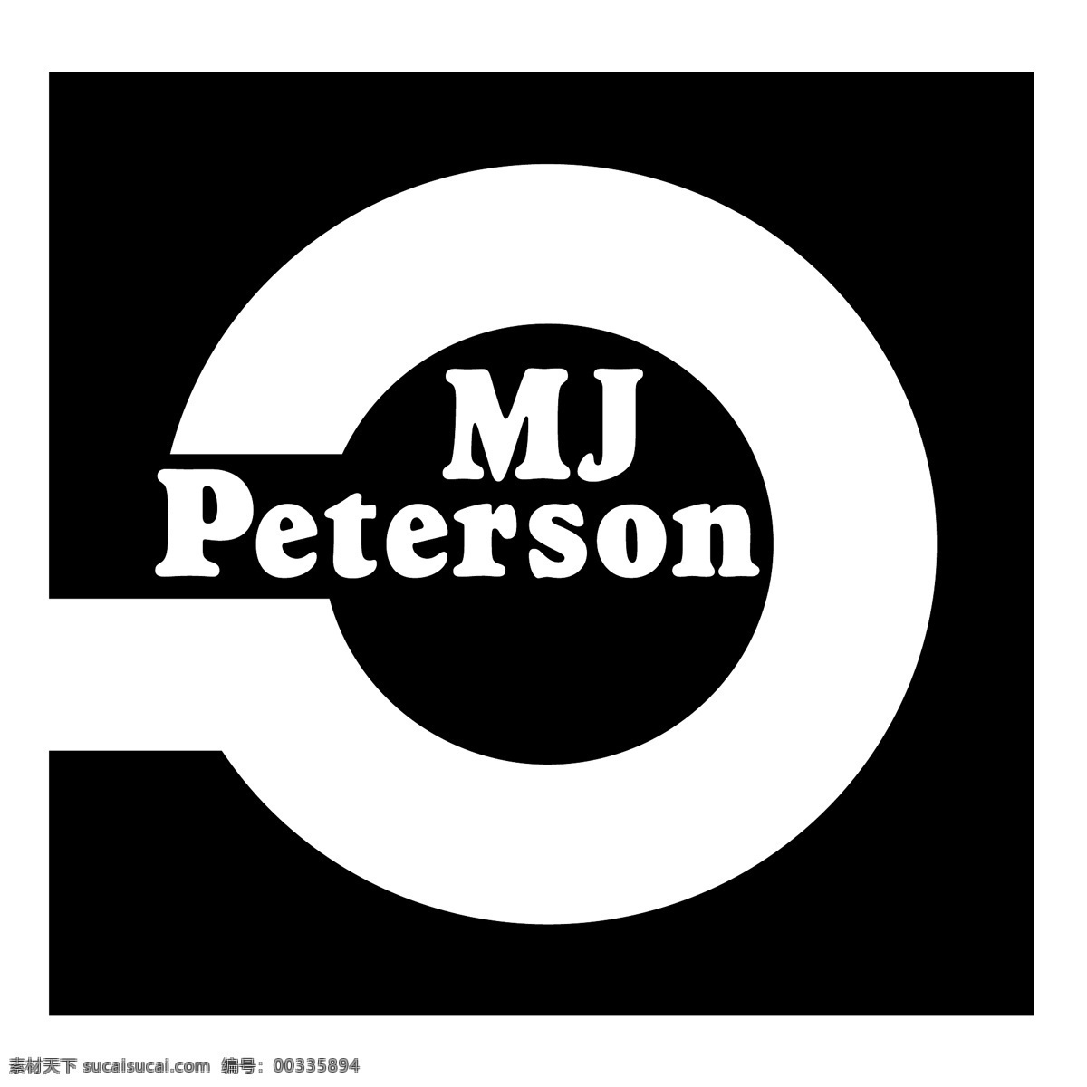 mj彼得森 矢量标志下载 免费矢量标识 商标 品牌标识 标识 矢量 免费 品牌 公司 白色