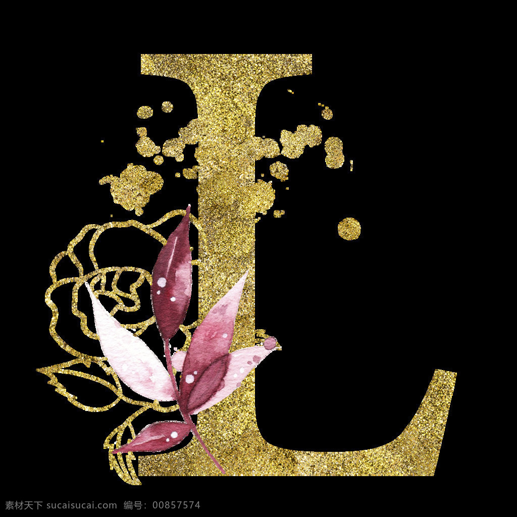 手繪 水彩 花卉 英文 字母 logo 字母logo 標(biāo)志圖標(biāo) 企業(yè) 標(biāo)志