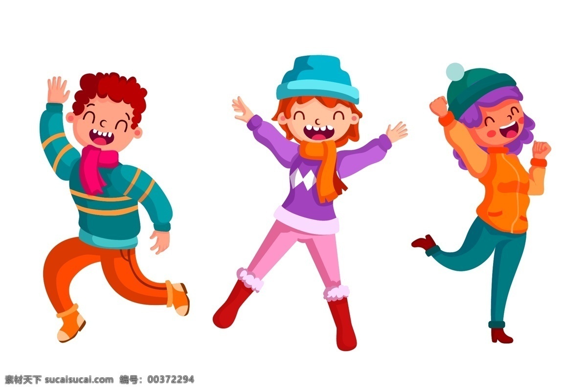 冬天服飾圖片 冬天服飾 冬裝 卡通人物 冬天 冬季 毛衣 大衣 棉衣 服飾 服裝 穿冬裝的人 保暖 長褲 卡通設(shè)計(jì)