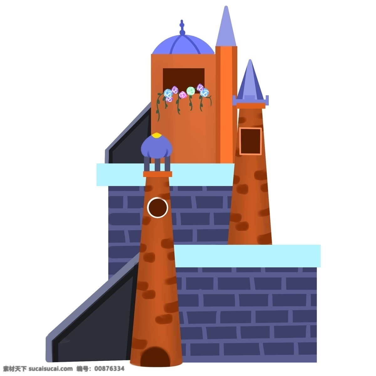 欧洲城堡城墙 欧洲城堡 古代城堡 城墙