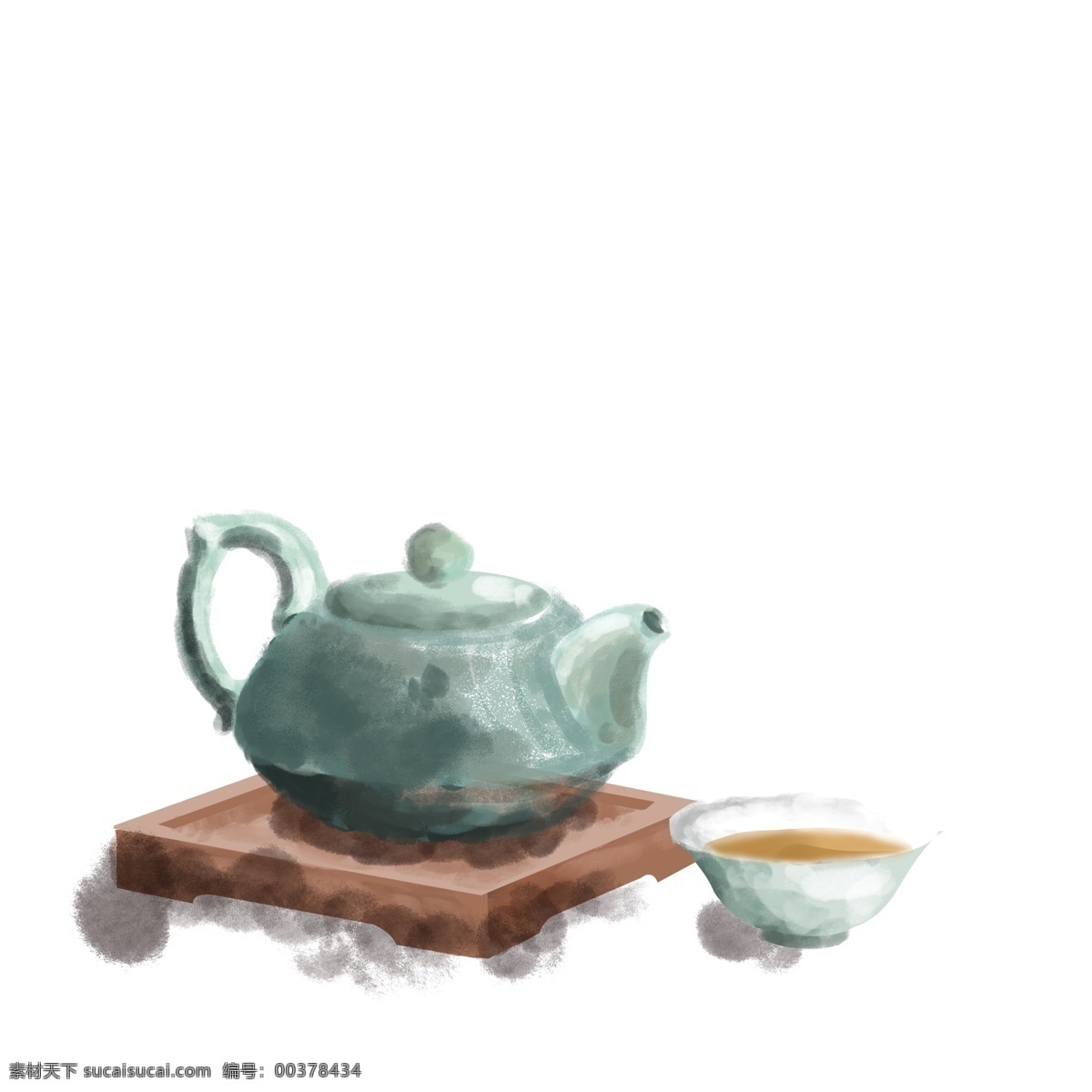 中國(guó) 風(fēng) 水墨 壺 茶 元素 中國(guó)風(fēng) 插畫 茶壺 茶具 茶幾 傳統(tǒng)文化 煙霧 茶杯