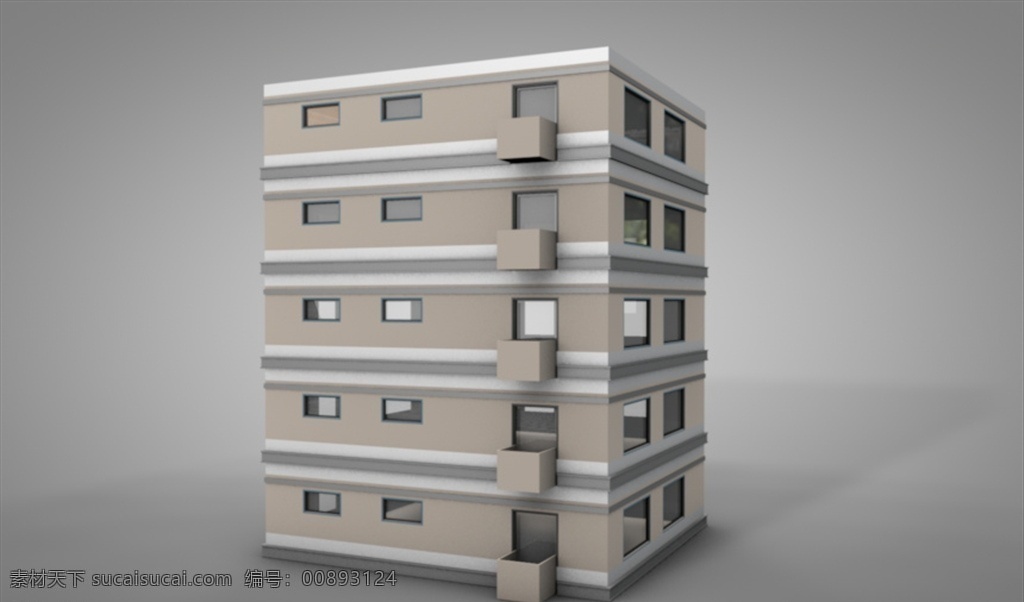c4d 模型 楼房 建筑 大楼 大夏 动画 小区 简约 渲染 c4d模型 3d设计 其他模型
