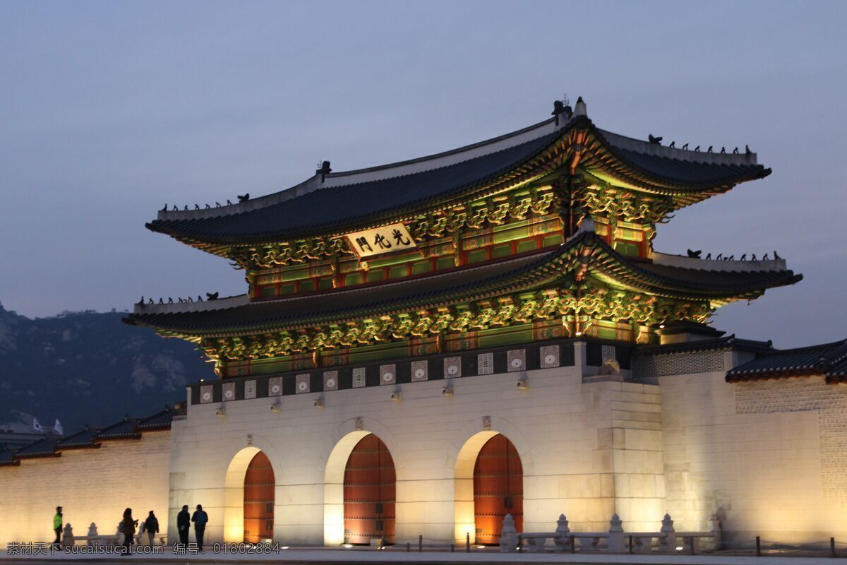 韩国首尔 景福宫建筑 韩国风景图片 韩国风景 韩国 景福宫 旅游 亚洲 宫殿 旅游摄影 国外旅游
