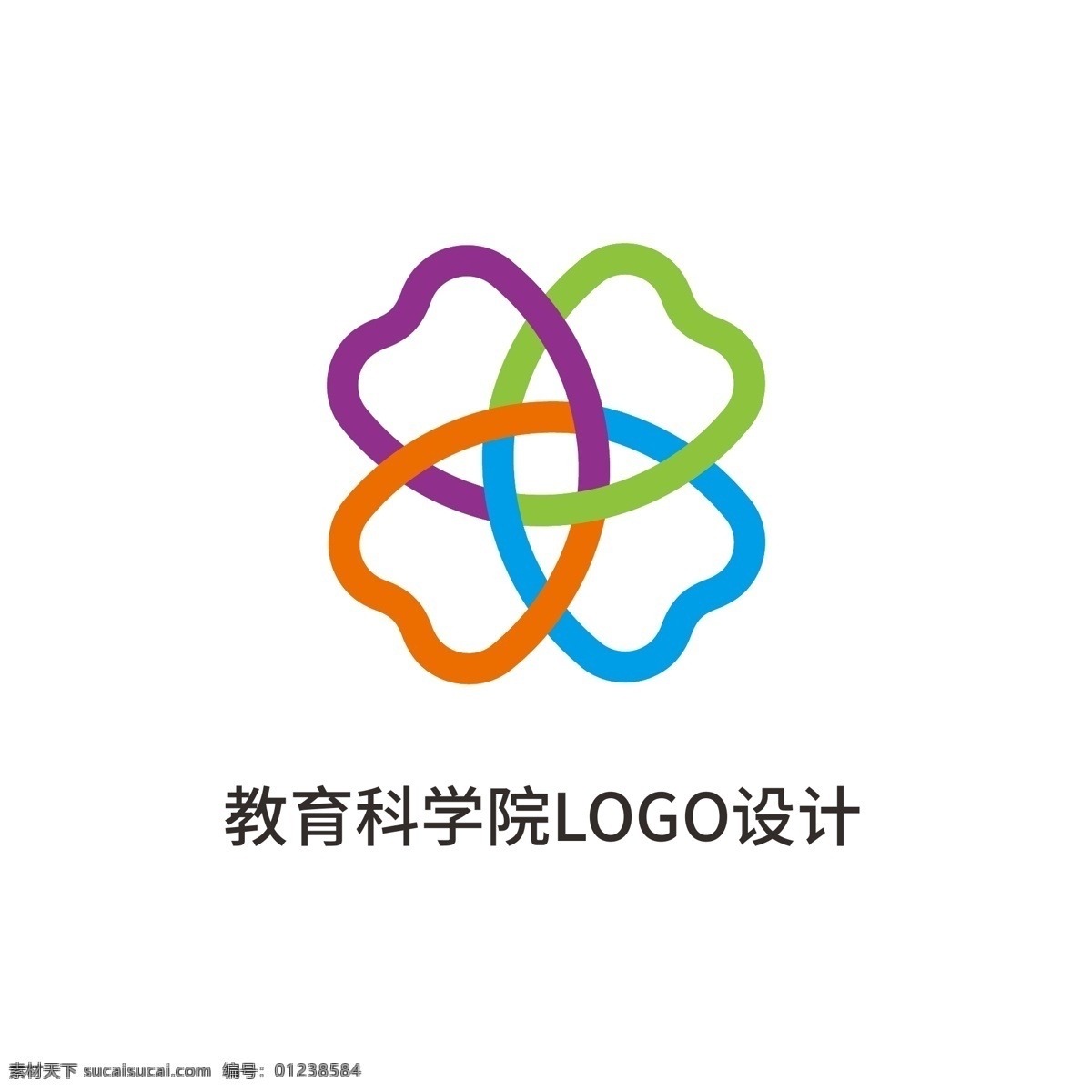 教育 科学院 logo 教育logo 幼儿教育 手 牵手 爱心 科技教育