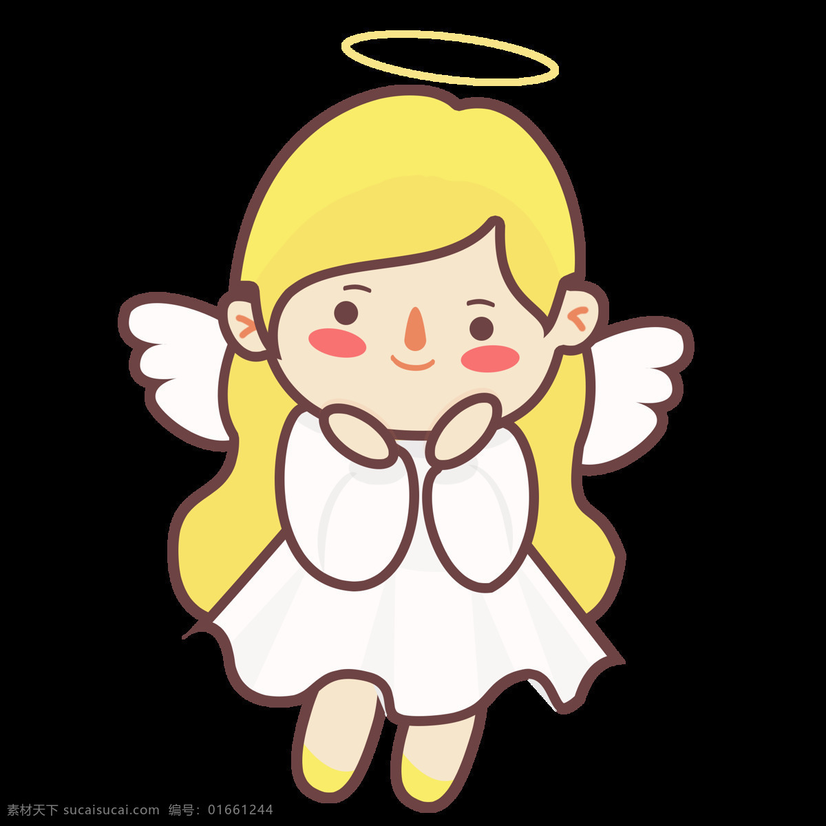 可爱的小天使 可爱 天使 小天使 翅膀 美丽 手绘