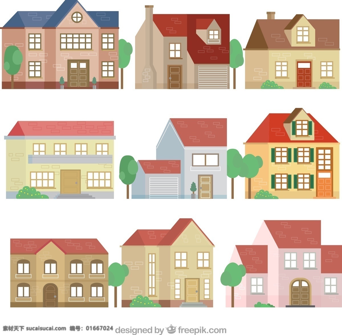 創(chuàng)意住宅設(shè)計(jì) 創(chuàng)意 住宅 房屋 樓房 樹(shù)木 風(fēng)景 自然景觀 建筑園林