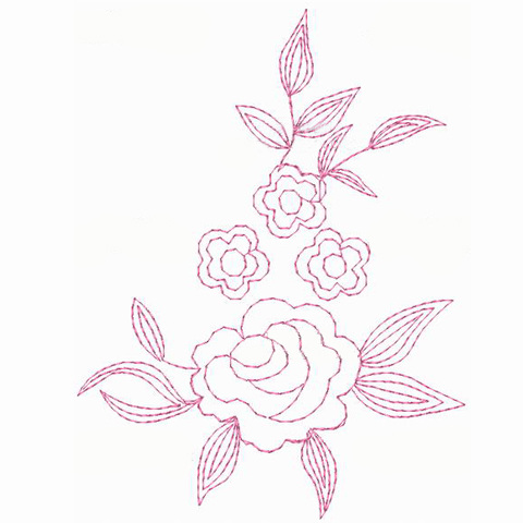 绣花 植物 花 色彩 嫣红 免费素材 面料图库 服装图案 白色