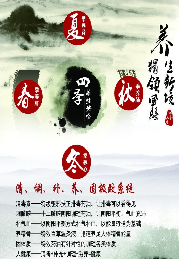 美容養(yǎng)生 養(yǎng)生矢量素材 養(yǎng)生 針灸 經(jīng)絡(luò) 健康 亞健康 生活 矢量 海報 足浴養(yǎng)生 古典背景 古代養(yǎng)生 養(yǎng)生之道 書法 水墨畫 展板 養(yǎng)生堂 竹子 梅花 四季養(yǎng)生 春季養(yǎng)生 夏季養(yǎng)生 秋季養(yǎng)生 冬季鄭重 藥材 文化 古典文化 養(yǎng)生素材下載 養(yǎng)生模板下載 養(yǎng)生掛畫 掛畫 養(yǎng)生方 古香古色 山水畫 畫 豎版掛畫 中醫(yī) 中醫(yī)掛