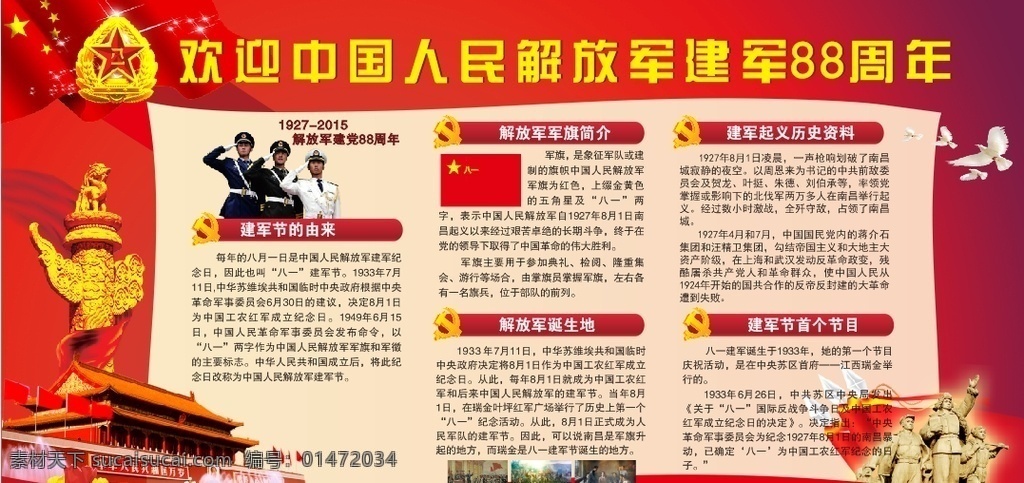 中國(guó)人民解放軍 建軍 周年 八一建軍節(jié) 八一晚會(huì) 建軍節(jié)晚會(huì) 紀(jì)念建軍節(jié) 建軍節(jié)匯演 八一節(jié)目 八一海報(bào) 建軍節(jié)背景 建軍節(jié)素材 八一素材 慶八一建軍節(jié) 祝八一建軍節(jié) 建軍節(jié) 展板模板