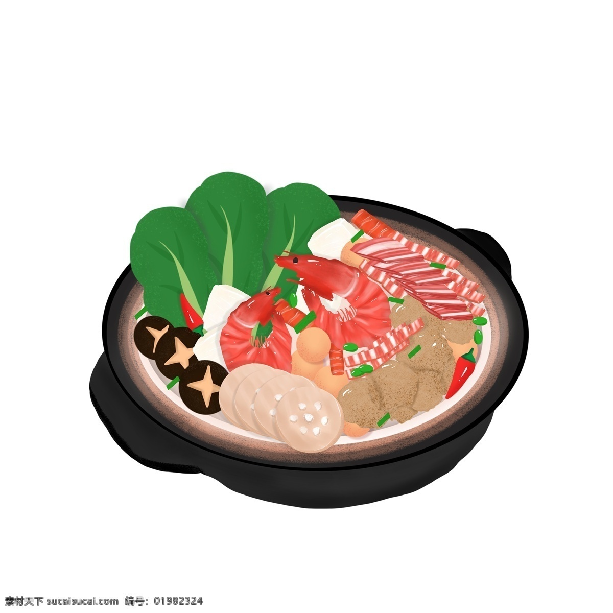 新年 海鮮 火鍋 促銷 元素 香菇 青菜 簡約 火鍋元素 蝦 羊肉火鍋 元素設(shè)計(jì) 裝飾圖案 創(chuàng)意元素 手繪元素 psd元素