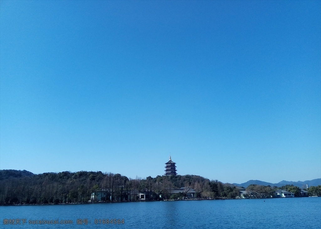 西湖雷峰塔 西湖景色 西湖美景 西湖公園 西湖花園 杭州西湖 雷峰塔 自然景觀 自然風景