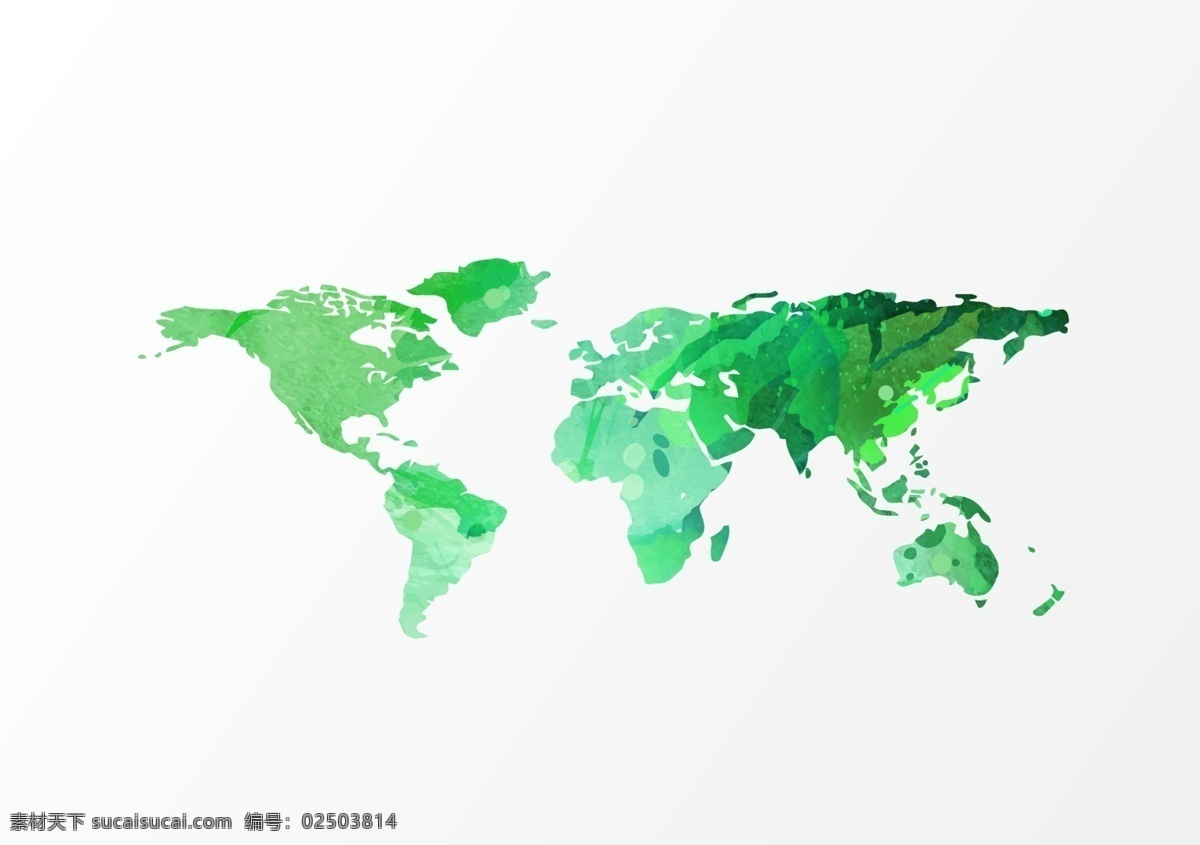 地图 世界 绿色 星空 光点 科技 海报 png格式