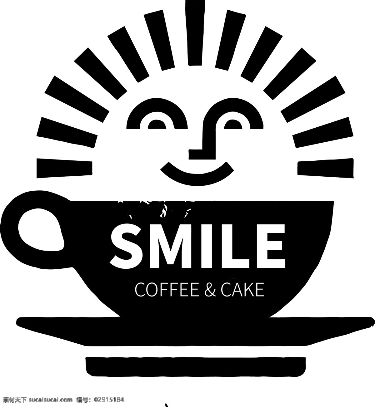 微笑 创意 饮品 咖啡 logo 蛋糕 甜点 标志图标 企业 标志