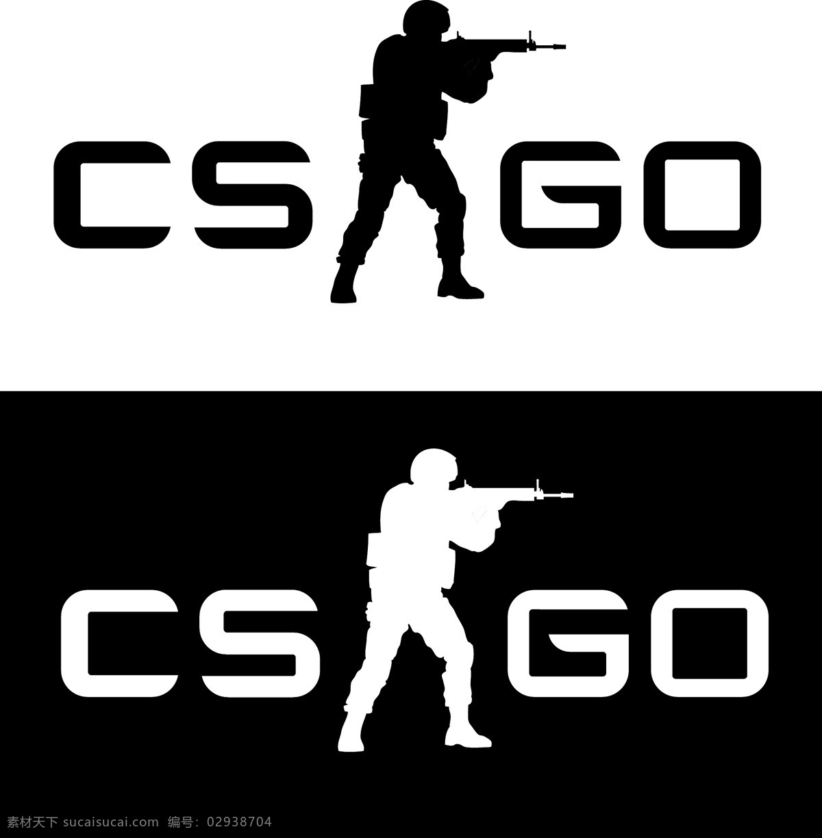 csgo 反恐精英 logo 电竞 游戏logo 半条命 立体 标志图标 其他图标