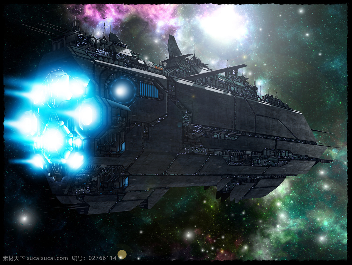 宇宙飛船 飛船 飛行器 太空飛船 宇宙戰(zhàn)艦 太空 星空 星云 動(dòng)漫動(dòng)畫