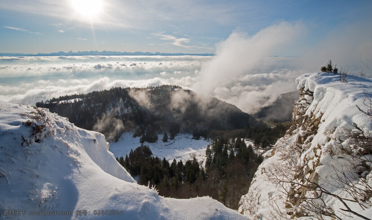 冬季雪景图片 冬天 冬季 自然 雪山 雪地 蓝天 自然景观 自然风景