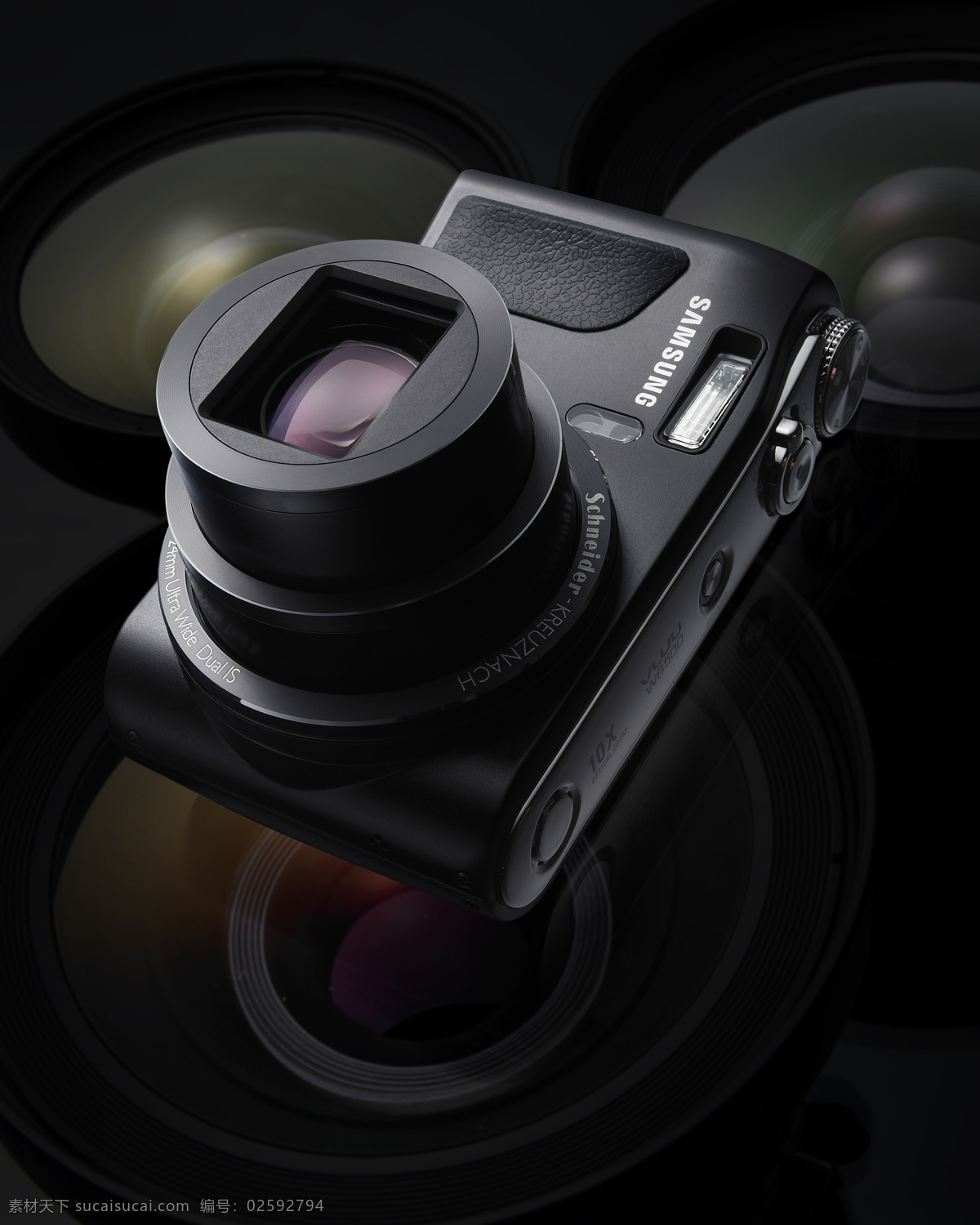 三星 数码相机 黑色 设计素材 模板下载 三星数码相机 长焦 psd源文件