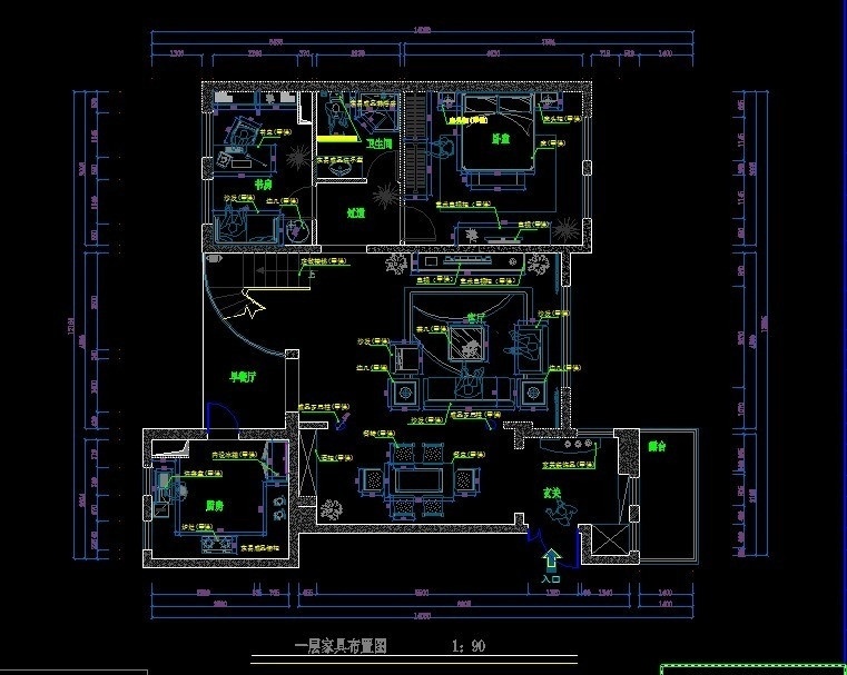 家具布置 套 住宅 裝修設(shè)計 方案 一套 裝修 cad 圖紙 整套 全套 施工圖 dwg 電視墻 水電 吊頂 家具 布置 施工圖紙 cad設(shè)計圖 源文件 春dwg