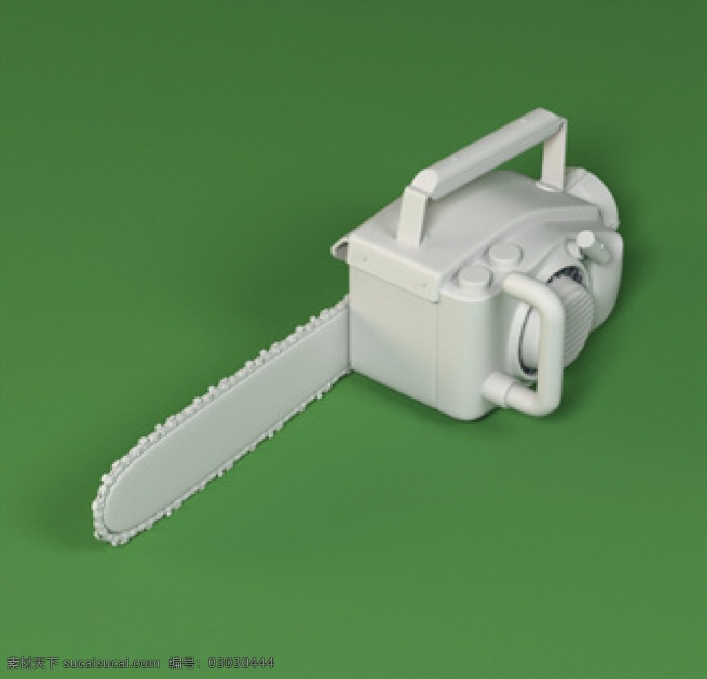 邪恶 链锯 武器 战争 装备 工具 模型玩具 积木 c4d 场景 模型 卡通 3d设计 其他模型