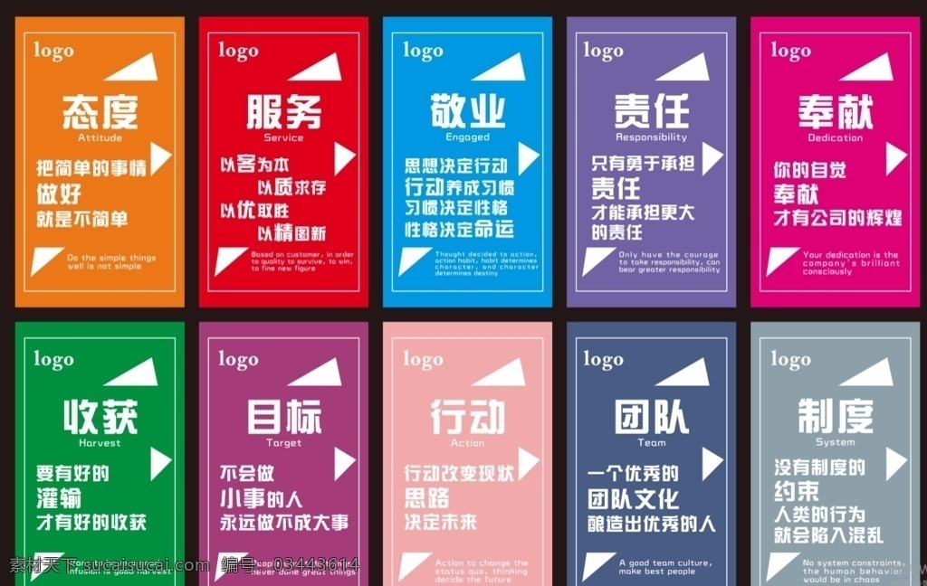 企業(yè)文化墻 企業(yè)辦公室 文化態(tài)度 責(zé)任 敬業(yè)奉獻(xiàn) 目標(biāo)行動(dòng)