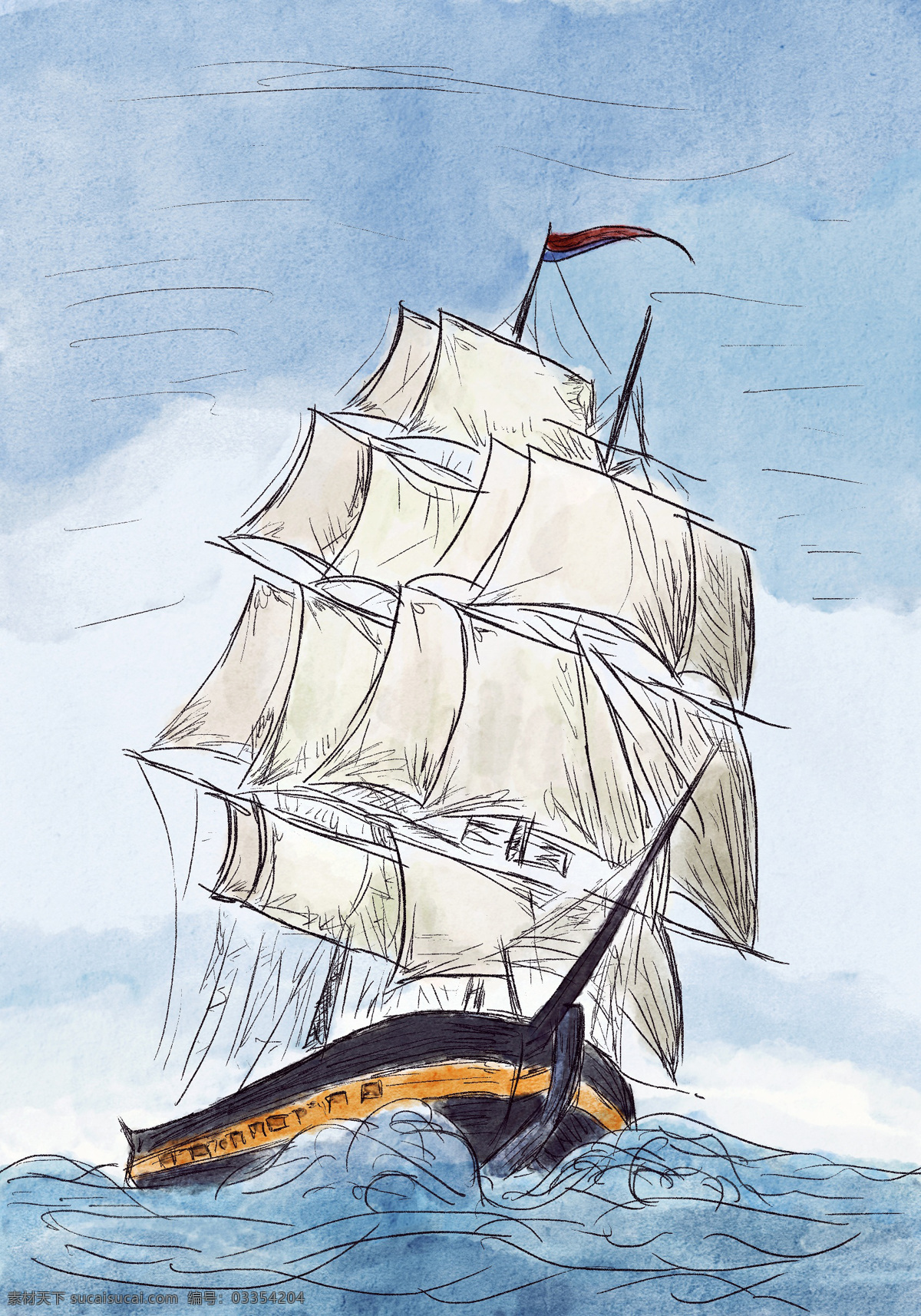 手绘 帆船 装饰画 欧式油画 宫廷 风景 海报 无框画 复古 抽象 航海 大海 共享装饰画 文化艺术 绘画书法