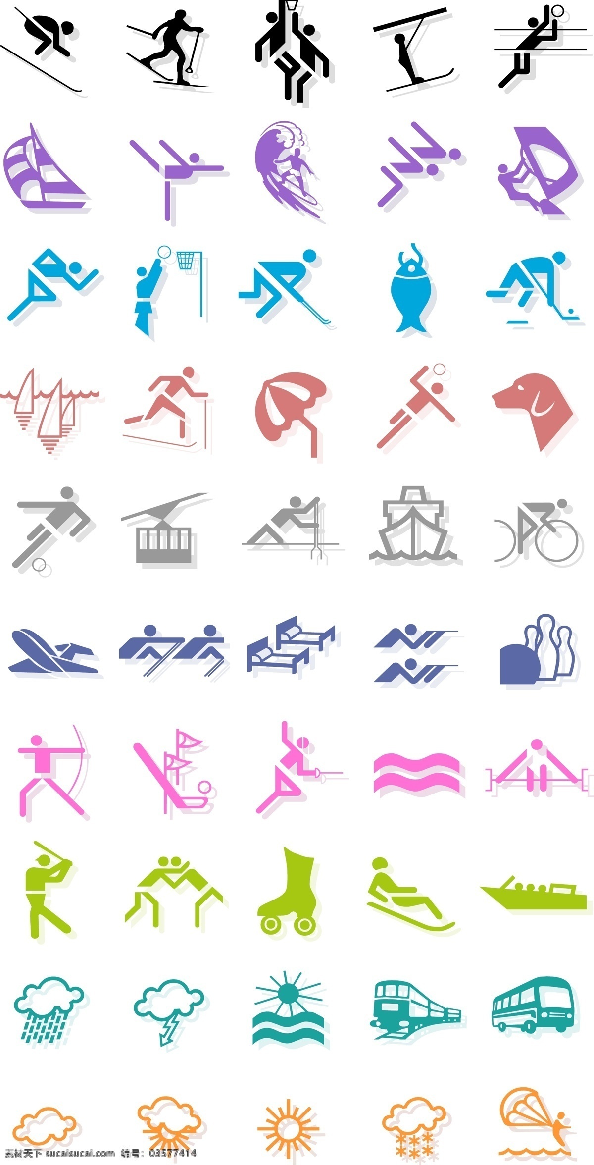 奥运免费下载 ai矢量 奥运 标识标志图标 公共标识标志 矢量图库 体育 图标 运动 日常生活