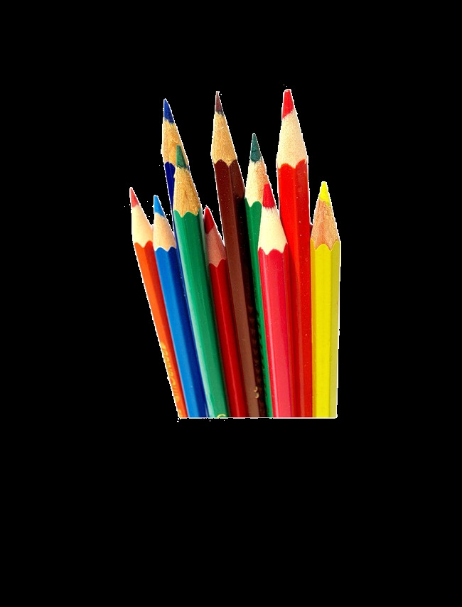 五彩 铅笔 节日 元素 图 节日素材 彩色 笔 设计素材 节日元素 教师节 感恩教师 9月10月 教师节快乐 png素材 教师 学习用品