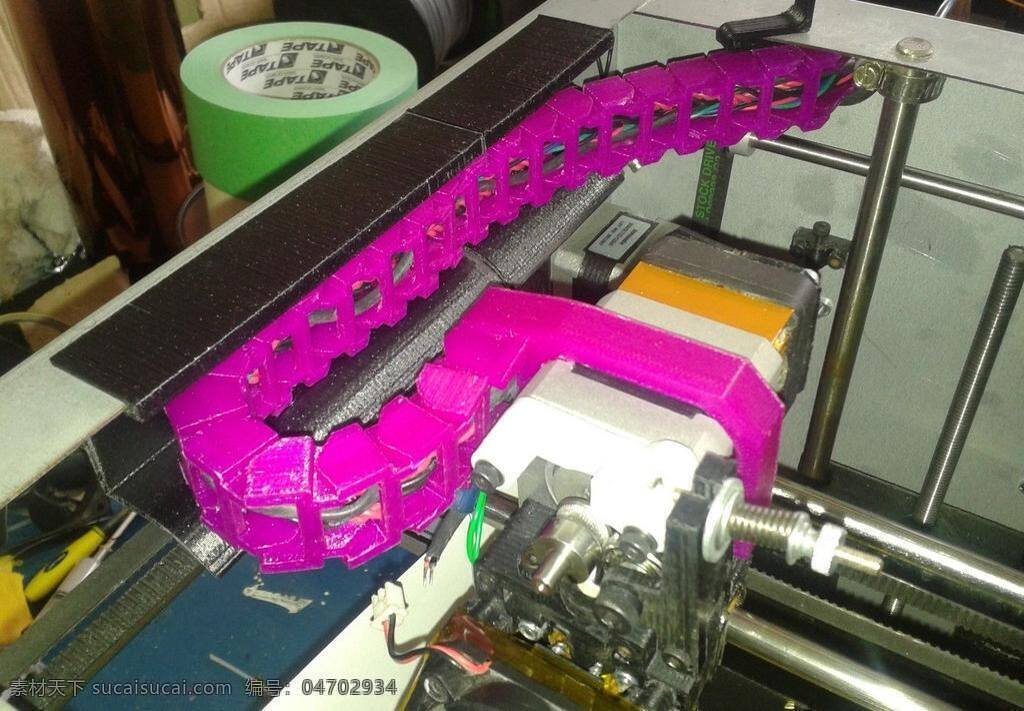 西裝電纜鏈 solidoodle 皮帶 防護(hù)罩 3d模型素材 3d打印模型