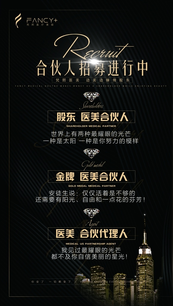 合伙人 招募 海報(bào) 活動(dòng) 黑金 高端大氣