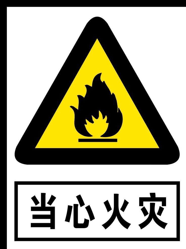 當(dāng)心火災(zāi)圖片 當(dāng)心火災(zāi) 警告標(biāo)志 公共標(biāo)識(shí) 禁止標(biāo)識(shí) 安全警示牌