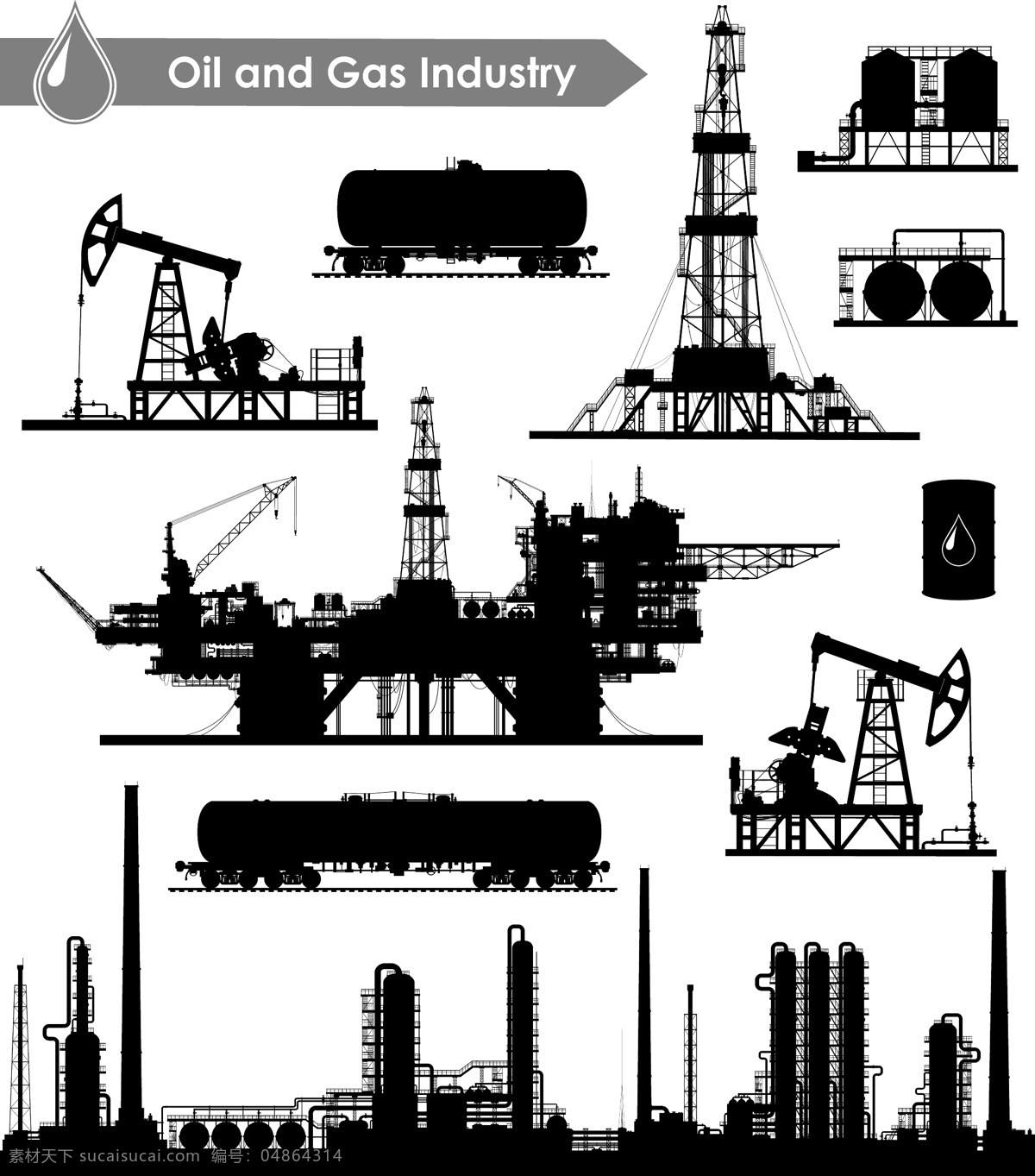 工业生产剪影 工业剪影 现代工业 工业生产 石油工业 能源 城市生活 节能环保 现代科技