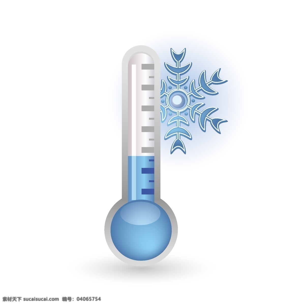冰雪 湿度计 刻度 温度计 雪花 计量 矢量 矢量图 其他矢量图