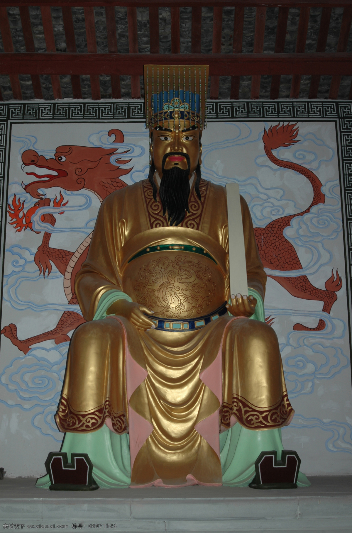东岳大帝 文物古迹 雕塑 摄影图库 寺庙 宗教信仰 文化艺术