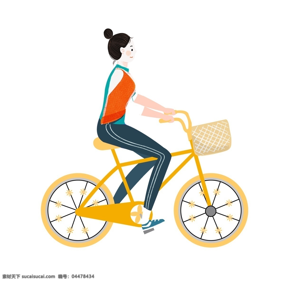 騎 自行車(chē) 女孩 美麗 漂亮 可愛(ài)
