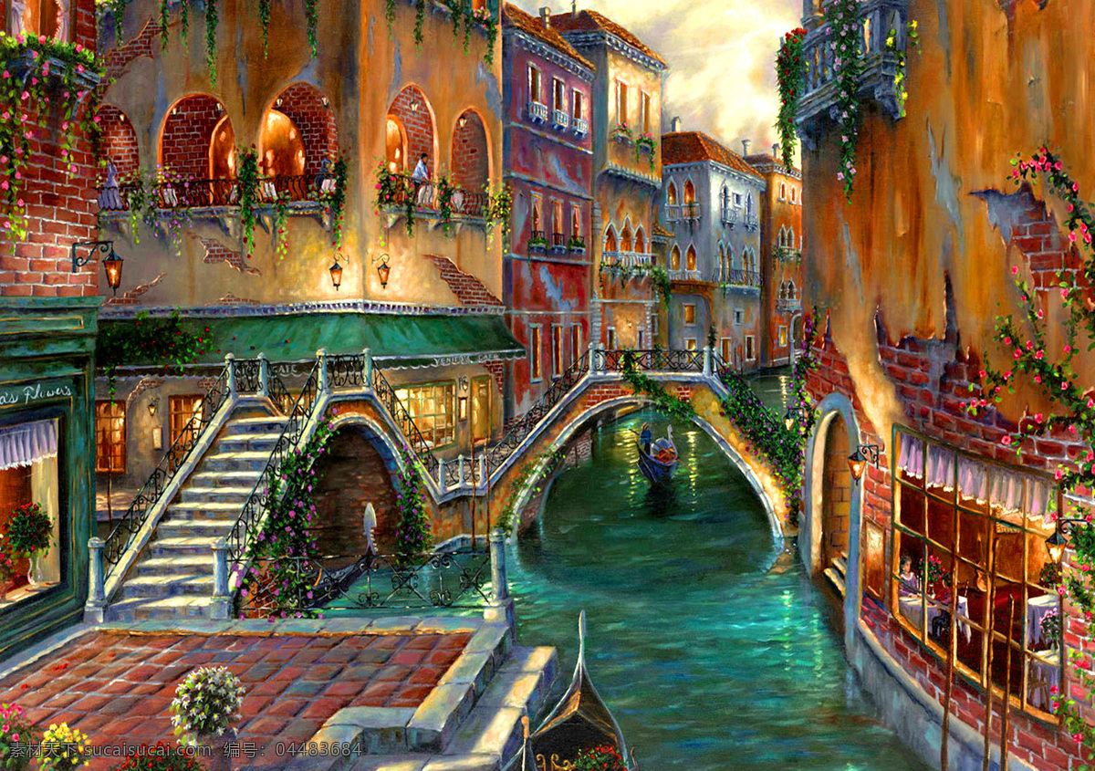 油画 浪漫威尼斯 装饰画 无框画 手绘 风景画 浪漫 威尼斯 扫描 大图 清晰 写真 喷绘 印刷 打印 屏风 壁挂 绘画书法 文化艺术