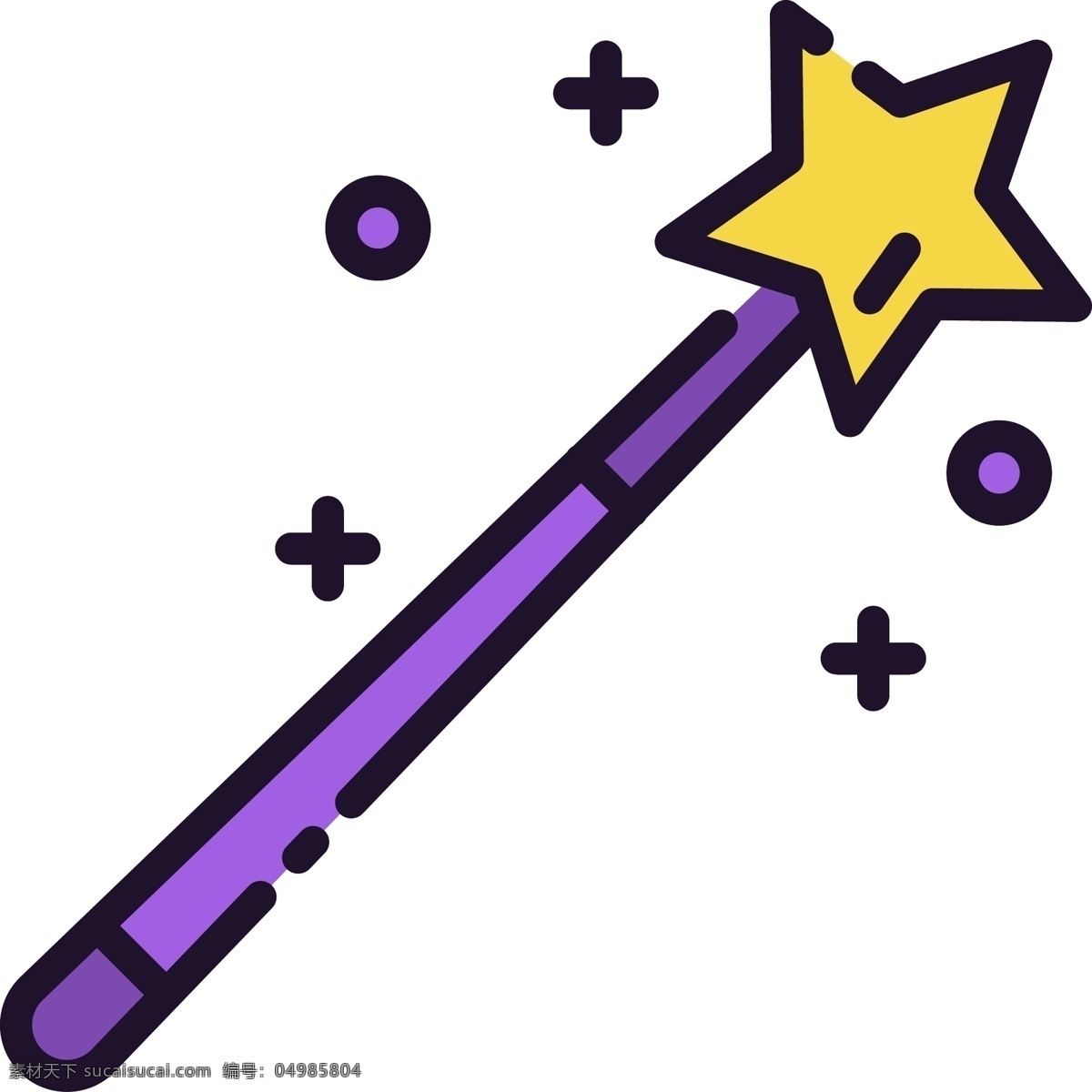 矢量 魔法 手杖 图标 星星 魔法手杖 标志图标 其他图标