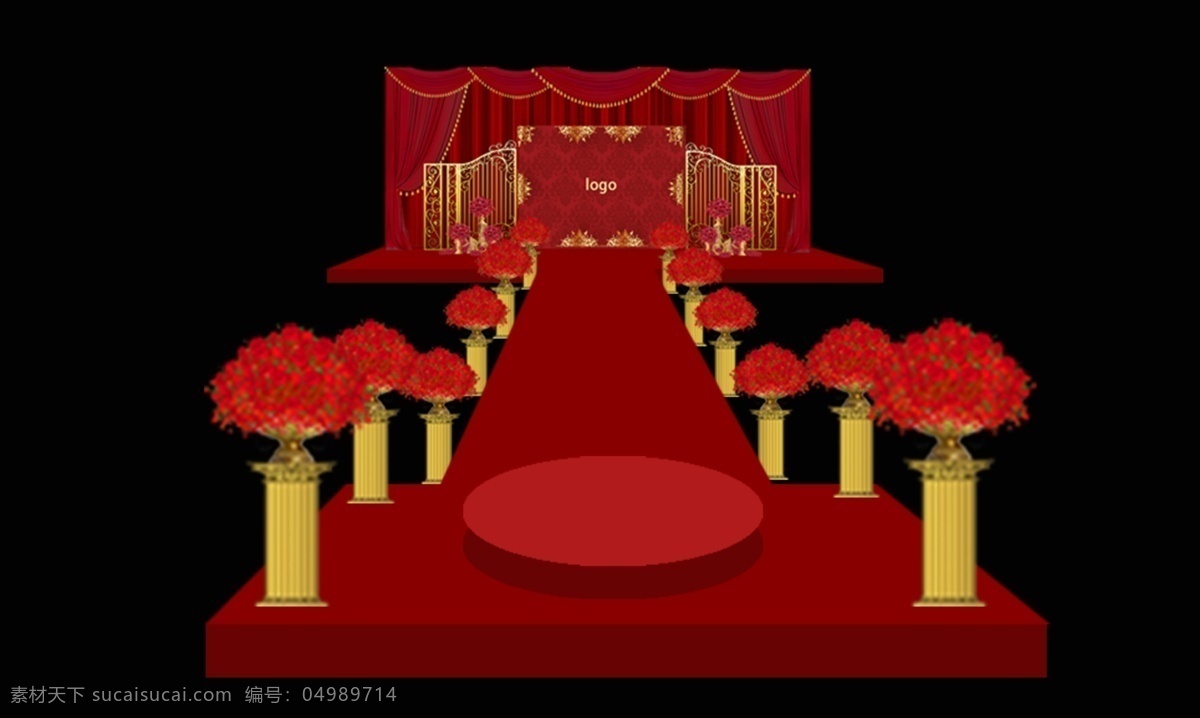 紅金色婚禮 西式婚禮 歐式婚禮 復古婚禮