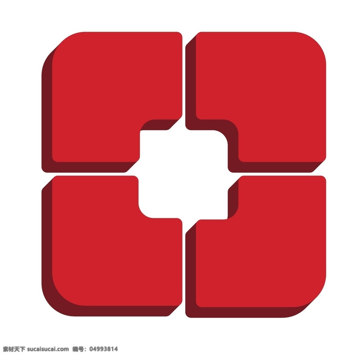 d 紅色 盛京 銀行 手機(jī) 應(yīng)用 logo 圖標(biāo) 漸變 盛京銀行 手機(jī)應(yīng)用 2.5d logo圖標(biāo) 免摳圖 千 庫 原創(chuàng)