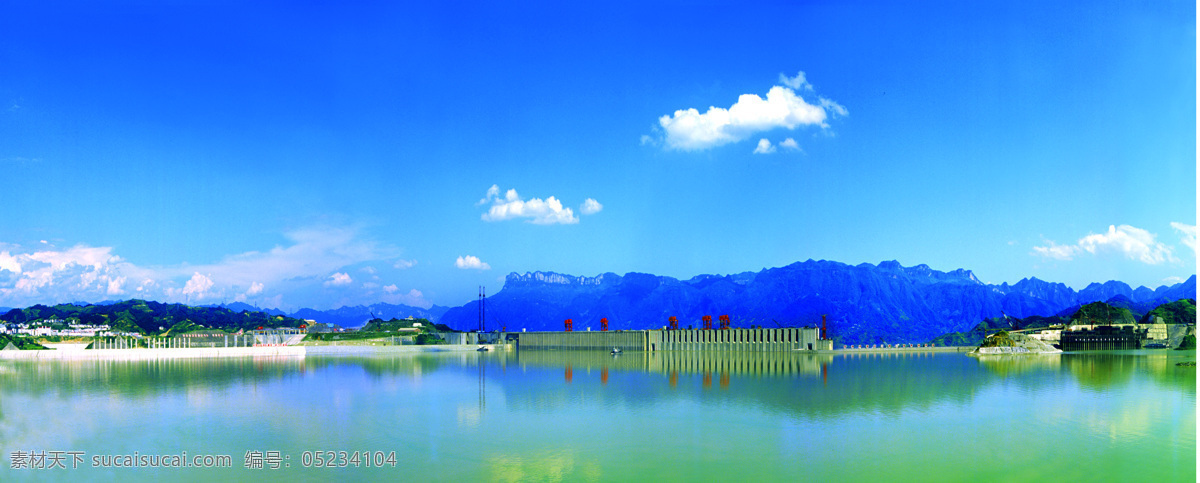 三峽大壩 上游 圖 三峽 大壩 山巒 碧水 藍(lán)天 白云 名勝 自然景觀 建筑景觀 攝影作品 攝影圖庫 自然風(fēng)光 長江 長江三峽 自然風(fēng)景 旅游攝影