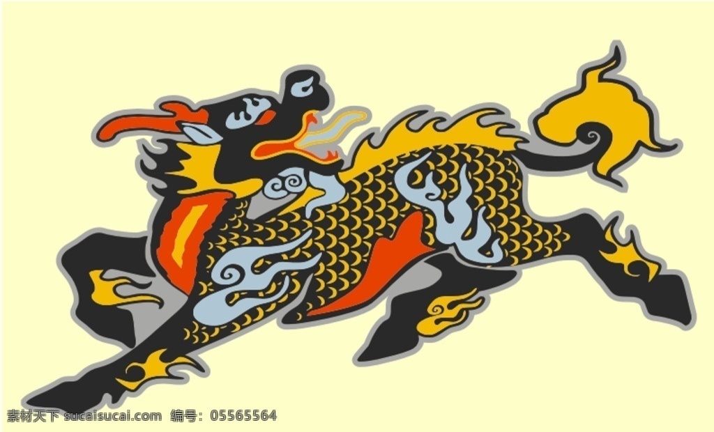 麒麟手繪 麒麟 高清 手繪 分層 可放大 文化藝術(shù) 傳統(tǒng)文化