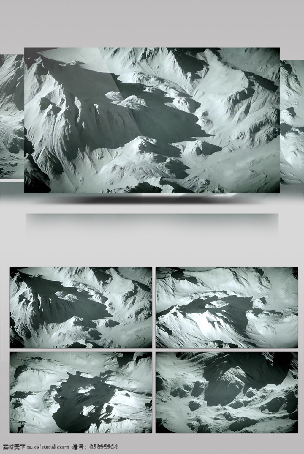 白色 雪山 动态 视频 灰白山 自然景象 生活抽象 画面意境 动态抽象 高清视频素材 特效视频素材