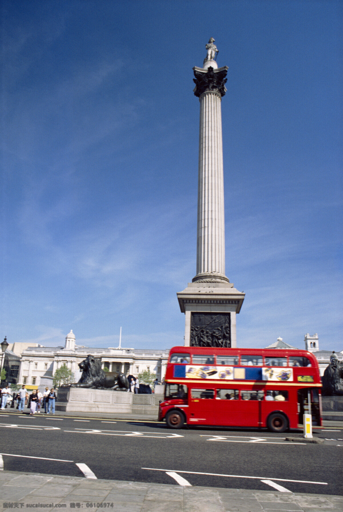 城市 城市建筑 城市标识 英国 伦敦 现代城市 伦敦街道 双城巴士 城市风光 环境家居 蓝色