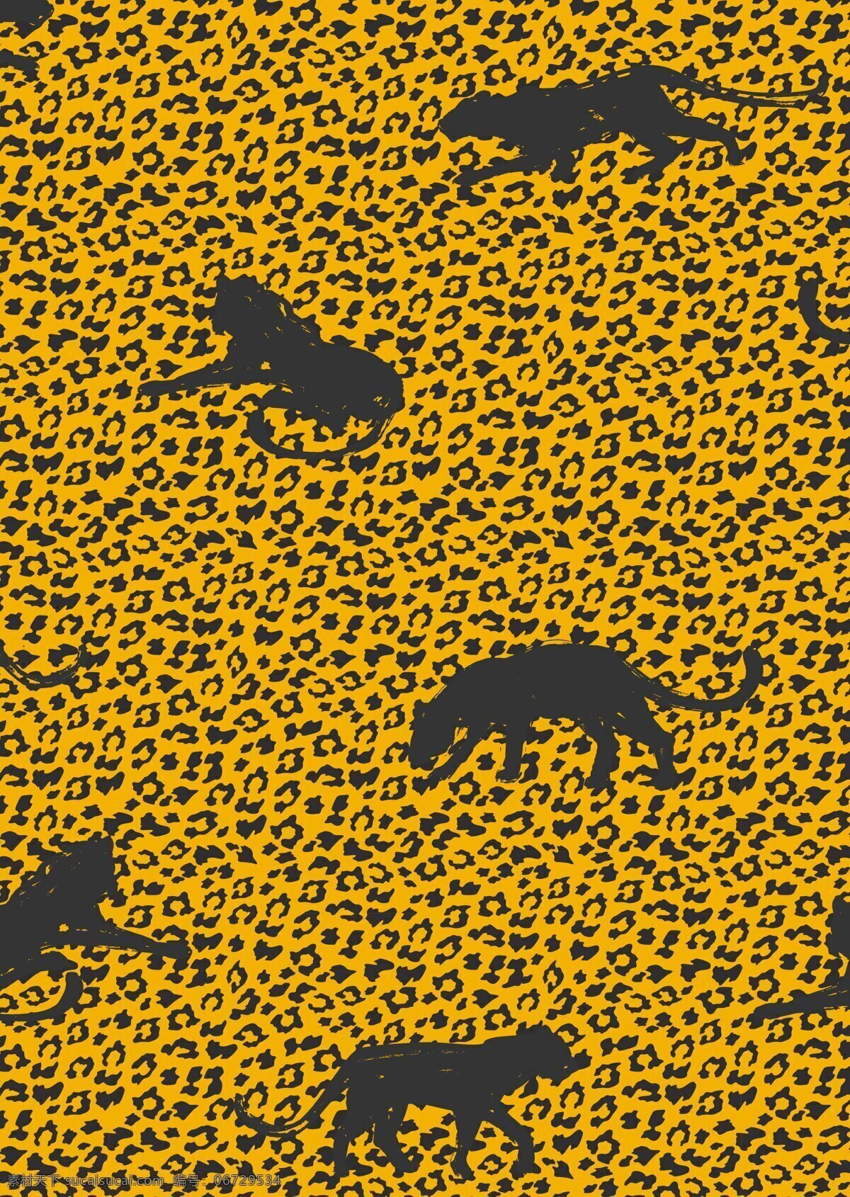 动物豹纹 动物 豹纹 色彩 底纹