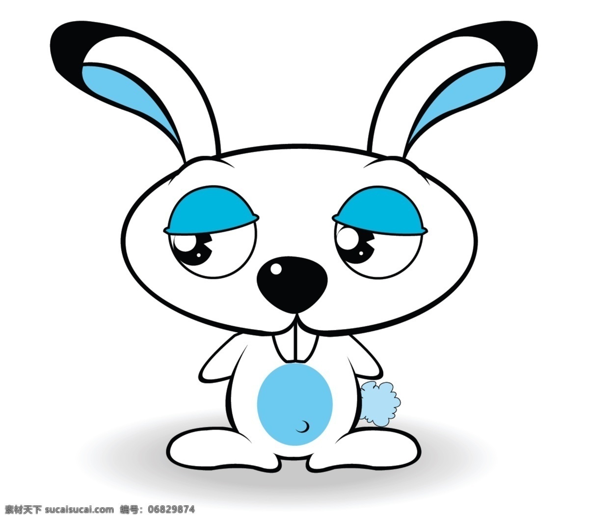 可爱 兔子 系列 可爱卡通兔子 小兔子 psd源文件
