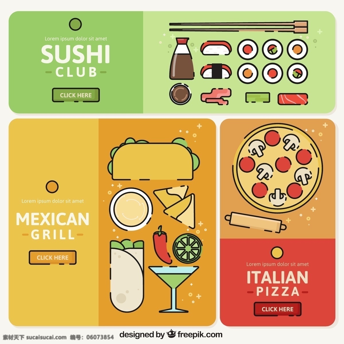 彩绘餐馆宣传 彩绘 餐馆 宣传 筷子 披萨 墨西哥卷饼 辣椒 蘸料 广告海报设计 招贴设计