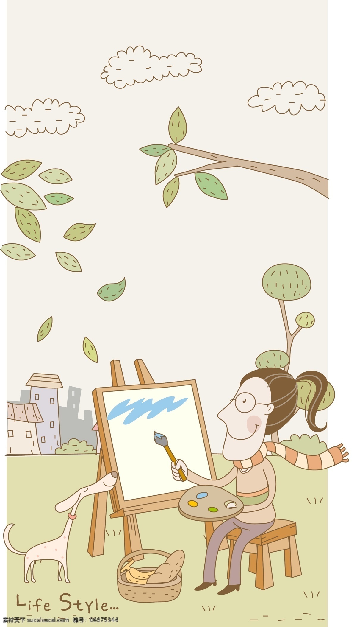情侶 生活 插畫 風景 日常生活 矢量人物 線條 休閑 情侶生活 矢量 插畫集