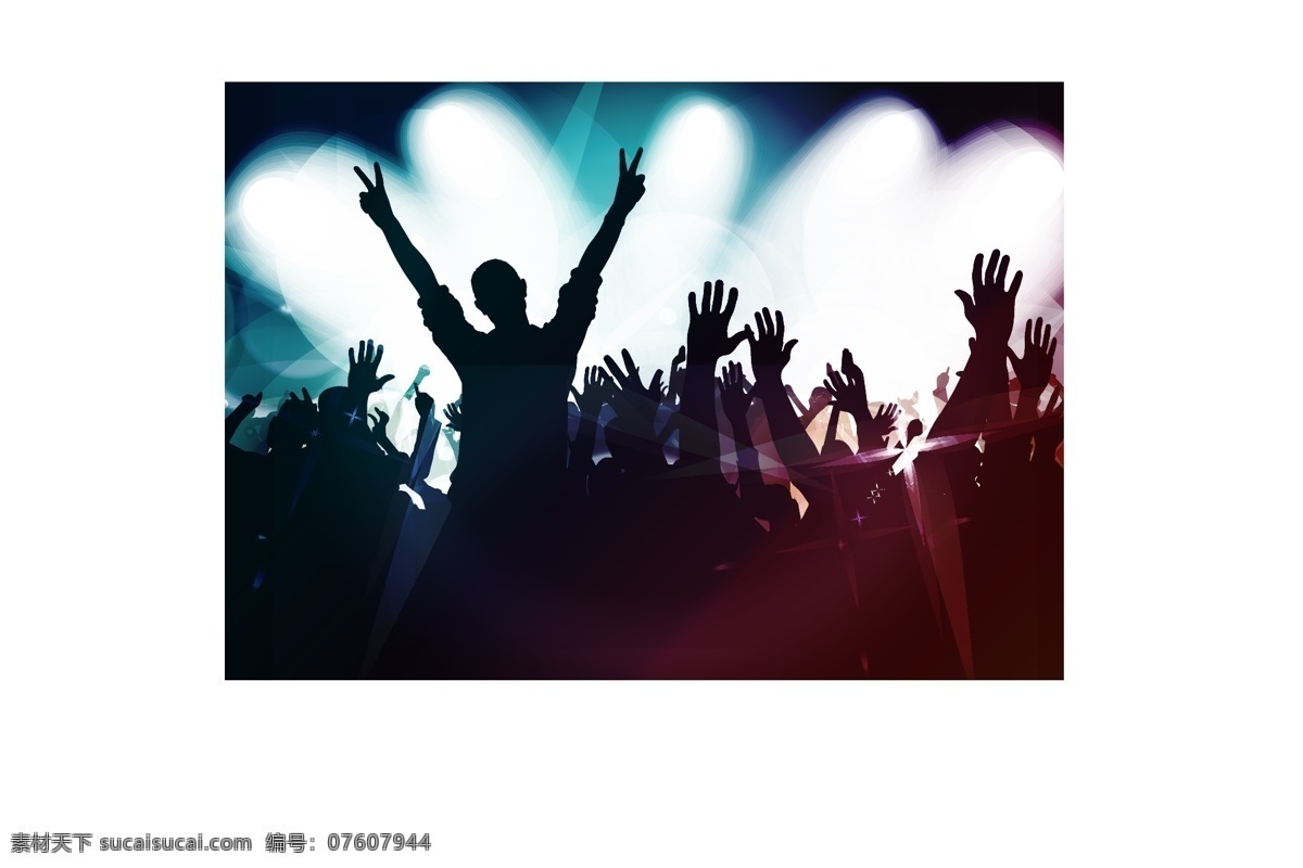 廣告元素圖片 蹦迪 迪吧 音樂 的士高 狂歡的人群 矢量 高清圖片
