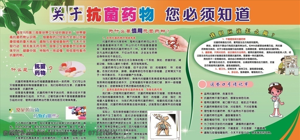 抗菌藥物展板 抗菌藥物板報 什么是抗菌 藥物 常見的抗菌 藥物有哪些 為什要慎用 抗菌藥物 抗菌藥物內(nèi)容 未轉(zhuǎn)曲文字 卡通護士 抗菌藥物漫畫 板報背景底圖 展板模板