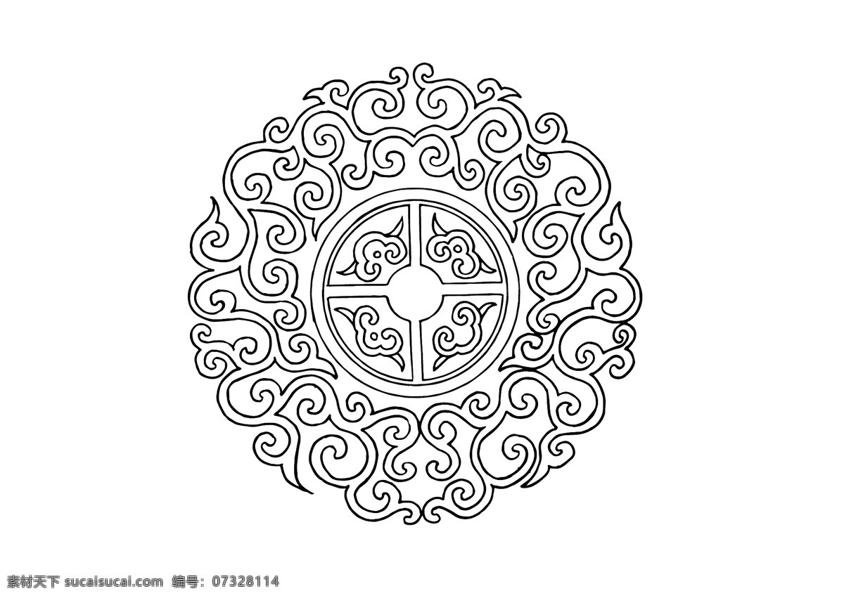 中國古典花紋 中國 古典 花紋 矢量花紋 花邊 邊框 紋樣 團花紋 矢量 底紋邊框 花邊花紋